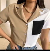 Flawless Fit Crop Shirt for Women – Soft, Sharp & Stylish